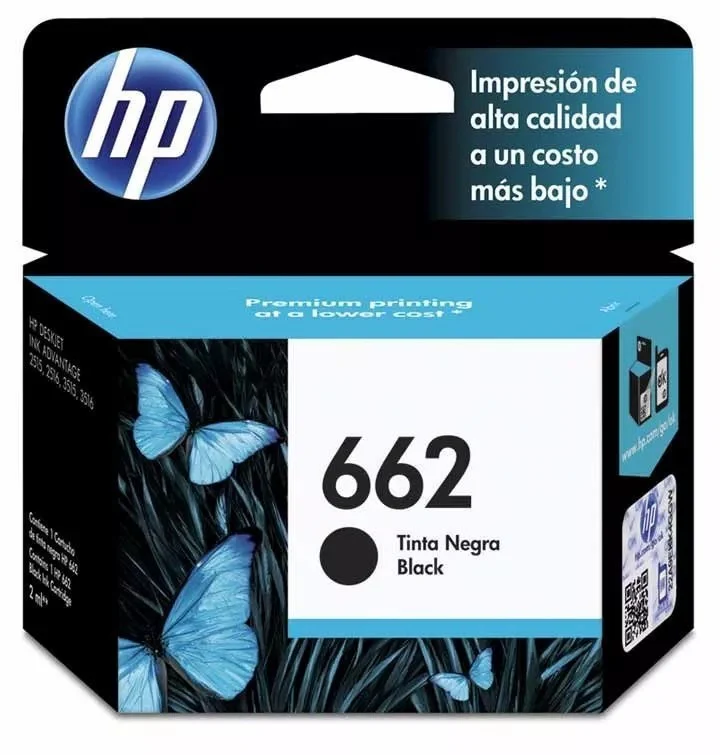 TINTA ORIGINAL HP 662 NEGRO