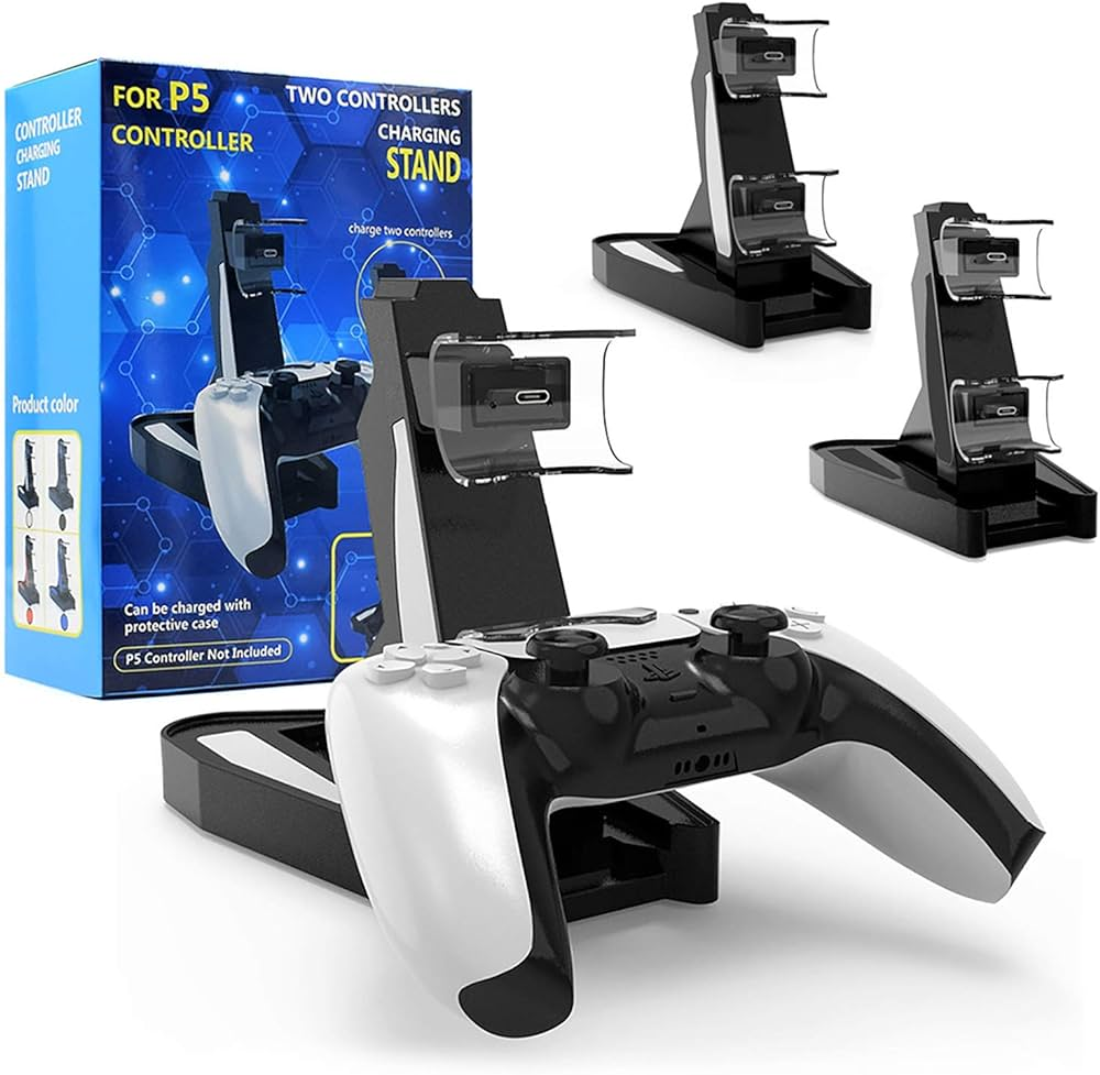 PS5 / TWO CONTROLLERS CHARGING STAND FOR PS5 CONTROLLER