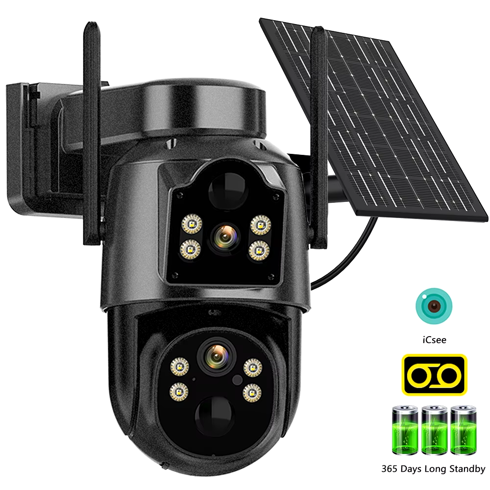 CAMARA ICSEE CON PANEL SOLAR TQ7 QQ4 WIFI 7.6W