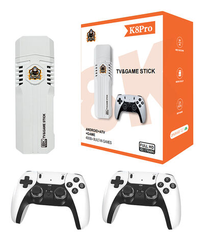 GAME STICK X K8 PRO 4K HD TV Retro 64GB 40000 juegos 3D Android 12 tv stick