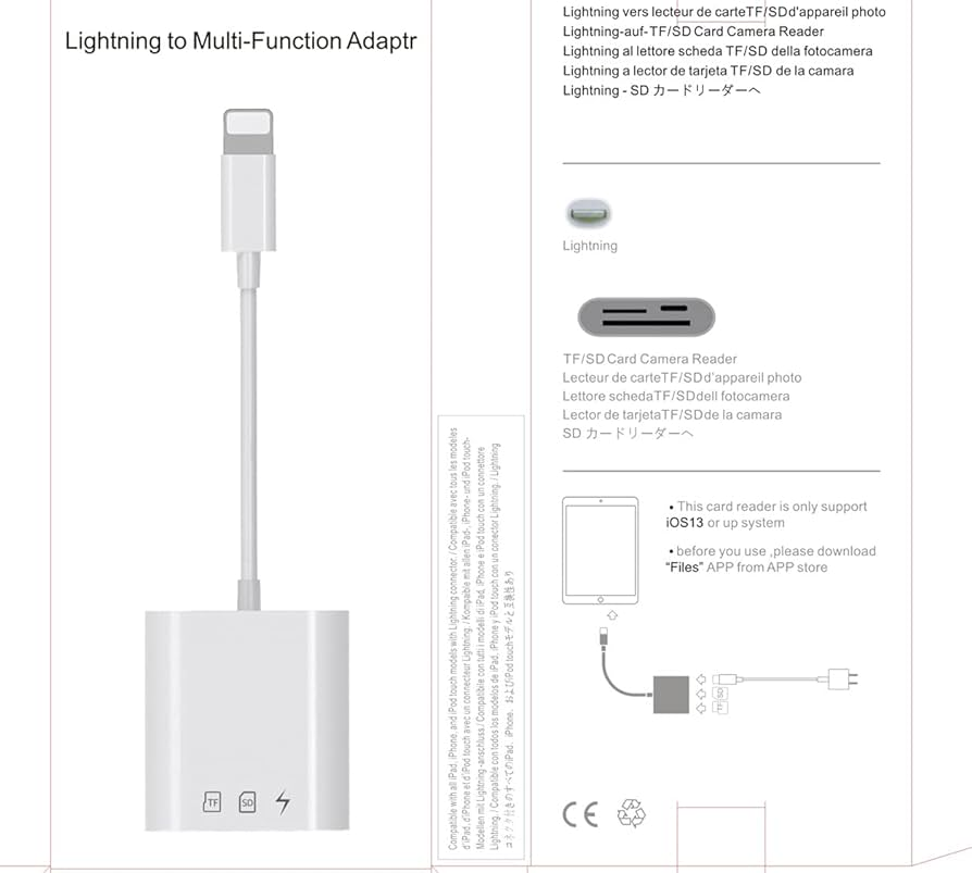 ADAPTER LIGHTNING TO MULTIFUNTION SD+TF+OTG