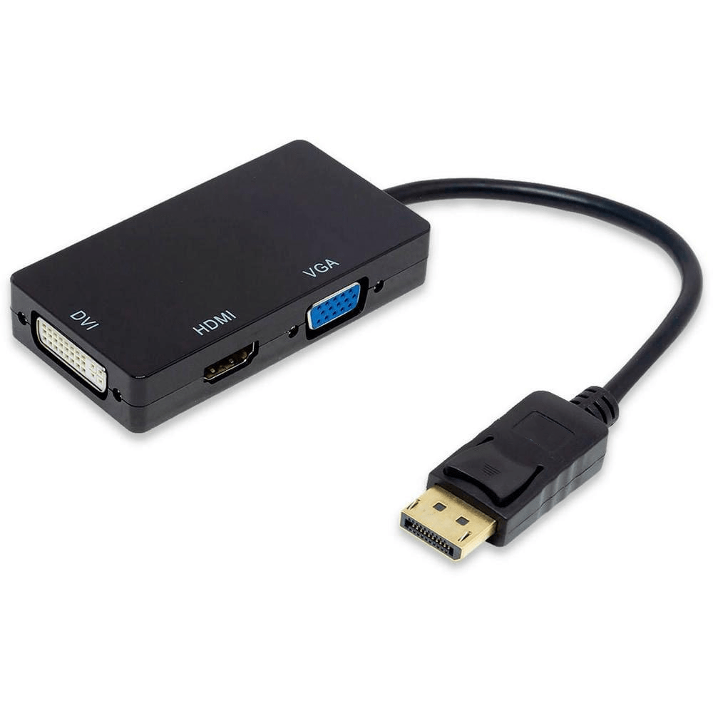 ADAPTER MINI DP VGA + HDMI + DVI