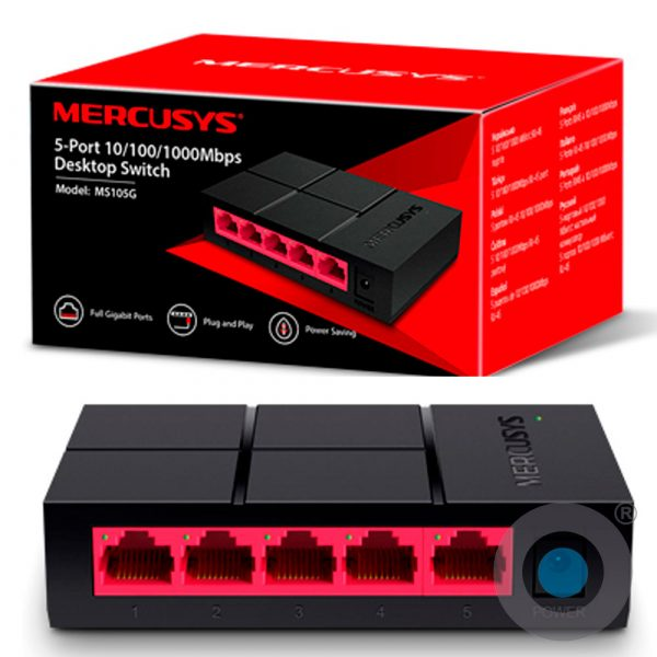 MERCUSYS 5 PORT 10/100 MBPS DESKTOP SWITCH / MS105G