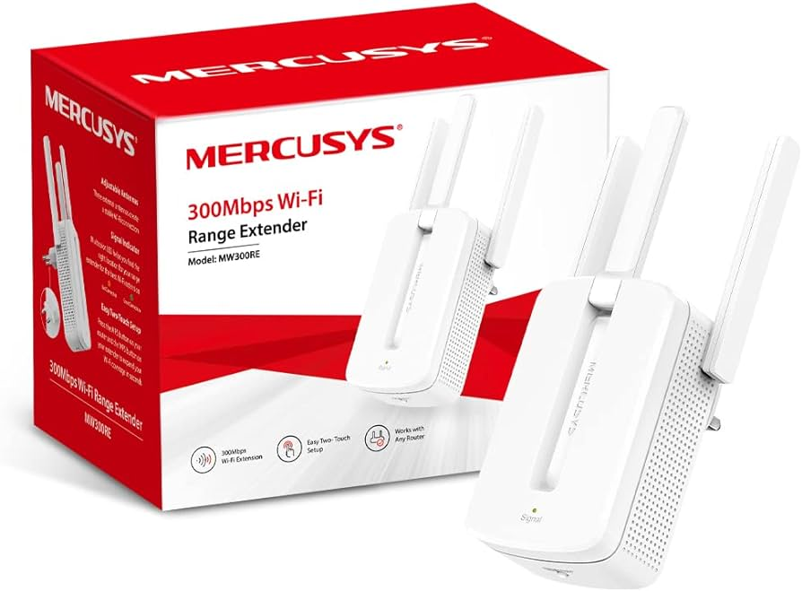 MERCUSYS 300MBPS WIFI RANGE EXTENDER / MW300RE