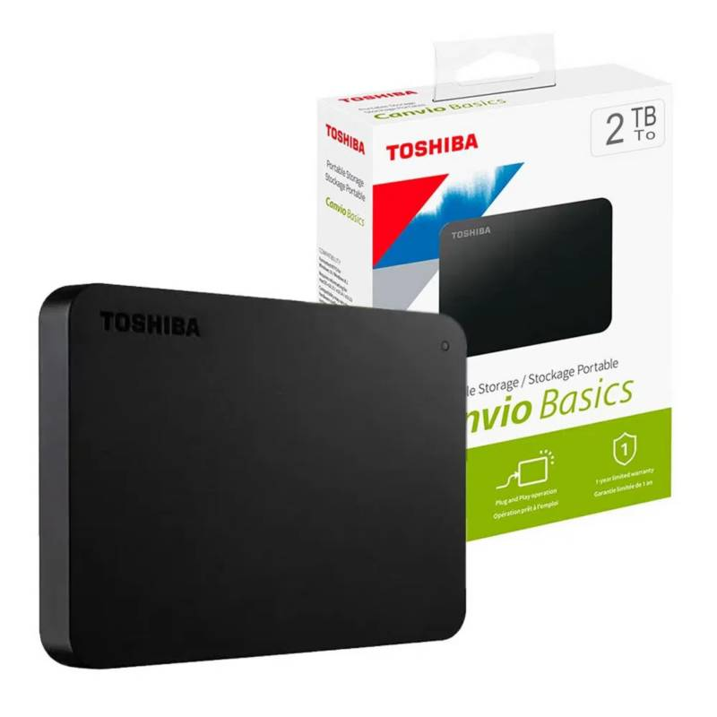 DISCO DURO EXTERNO TOSHIBA 2TB CANVIO BASICS