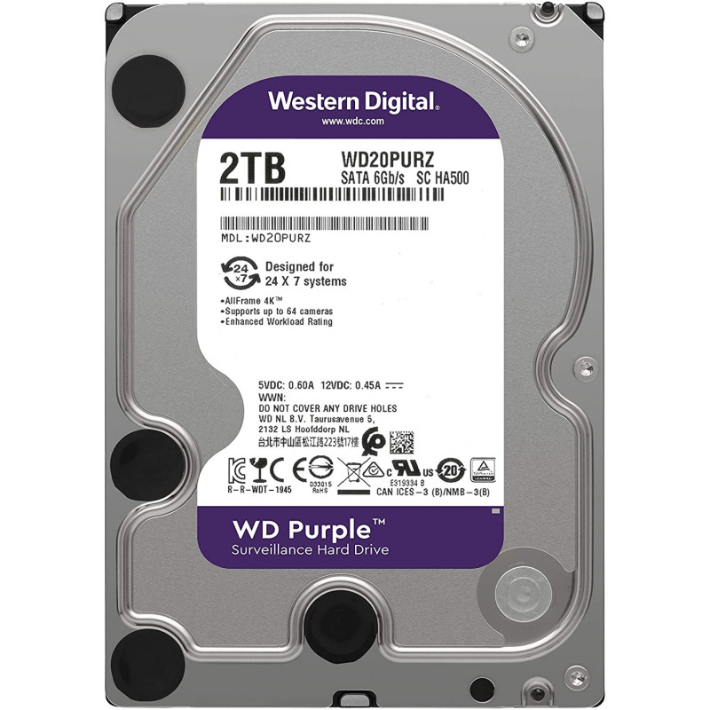 DISCO DURO WESTERN DIGITAL 2T WD PURPLE