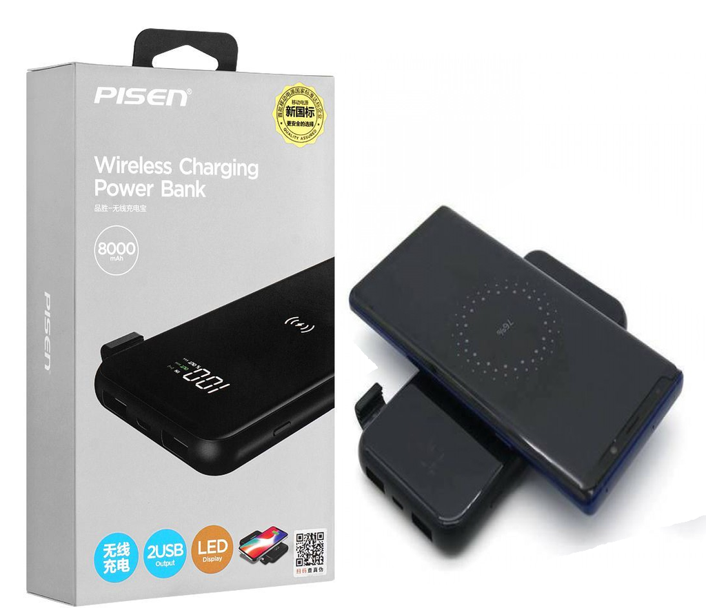 POWER BANK INALAMBRICA PISEN 8000 mAh