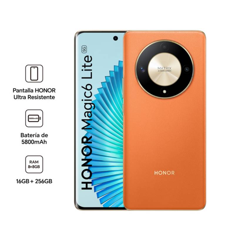 HONOR MAGIC 6 Lite - 256GB ROM 8GB RAM - NARANJA SOLAR