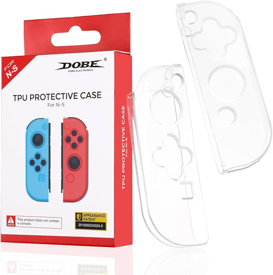 DOBE Case for Nintendo Switch Joy-Con, Clear TPU Protective