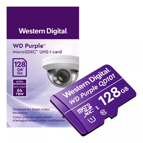 WD PURPLE MICRO SD SURVEILLANCE CLASS 10 - 128GB