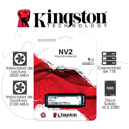 KINGSTON SSD NV2 1TB PCIe 4.0 NVMe M.2