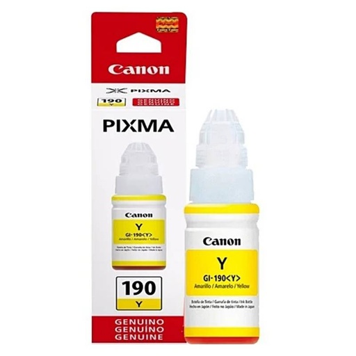 TINTA CANON 190 AMARILLO