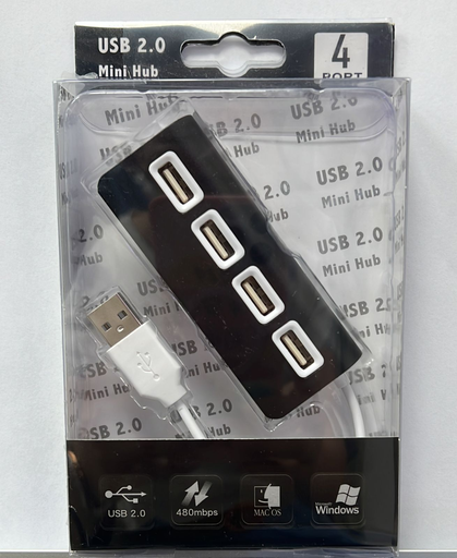 HUB USB 2.0 MINI 4 PORT