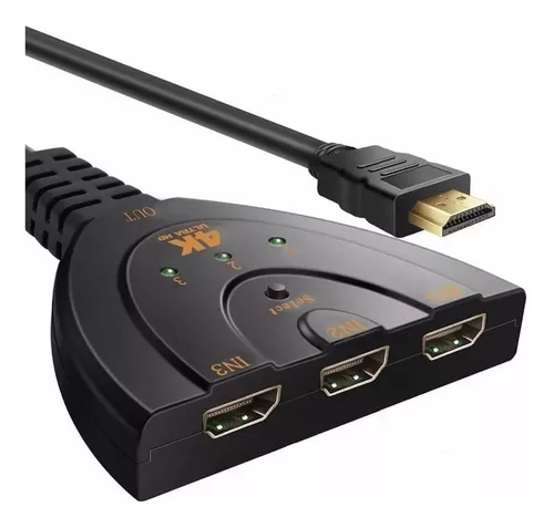 HUB SWITCH HDMI 4k 30hz  3 ENTRADA 1 SALIDA