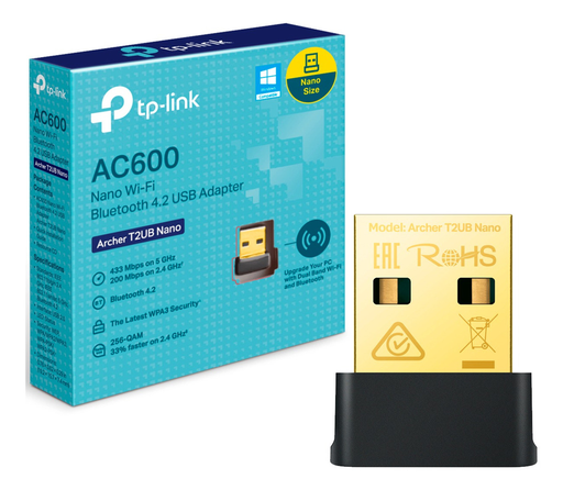 TP-LINK AC600 NANO WIFI BLUETOOTH 4.2 USB ADAPTER / ARCHER T2UB NANO