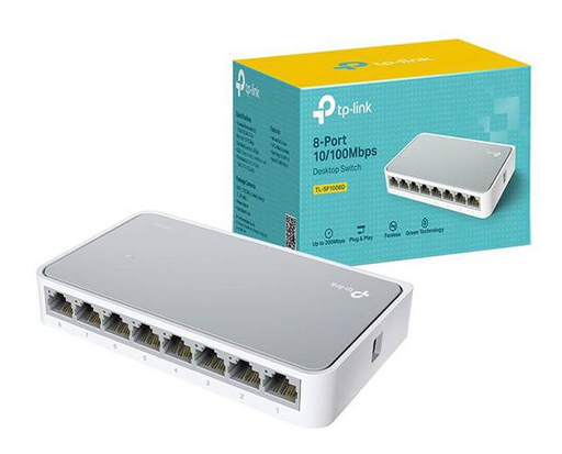 TP-LINK 8 PORT 10-100MBPS DESKTOP SWITCH TL-SF1008D