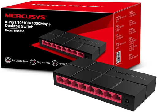 MERCUSYS 8 PORT 10/100/1000MBPS DESKTOP SWITCH / MS108G