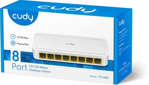 CUDY 8 PORT 10/100MBPS DESKTOP SWITCH /FD108D