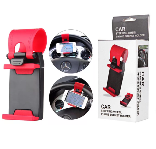 CAR HOLDER STEERING WHEEL PHONE SOCKET HOLDER