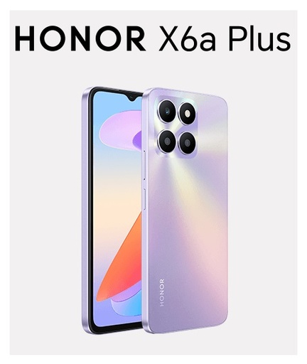 HONOR X6a PLUS - 128GB ROM 6GB RAM - SKY SILVER