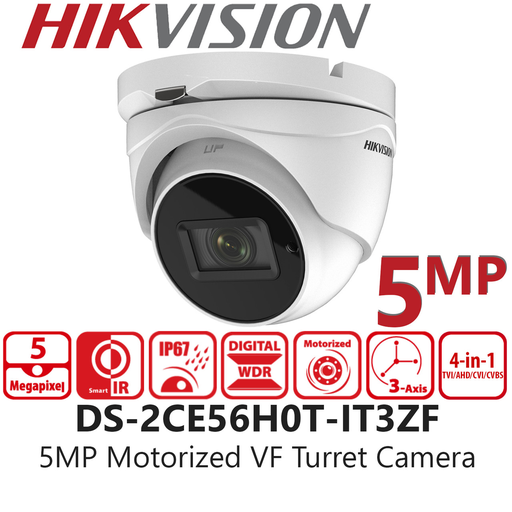 CAMARA / HIKVISION DS-2CE79H0T-IT3ZF 2.7-13.5MM 5MP