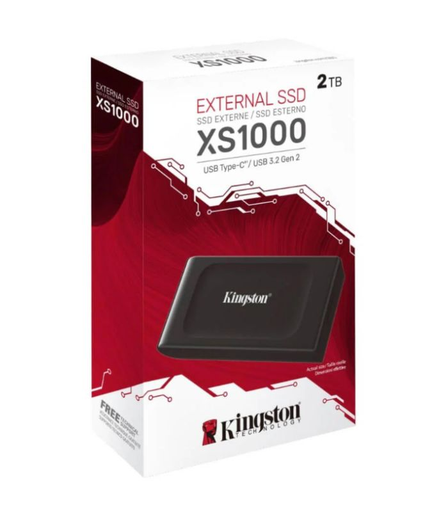 DISCO DURO / KINGSTON EXTERNAL SSD XS1000 USB 3.2 GEN 2 - 2TB