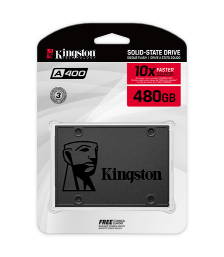 KINGSTON SSD A400 10X FASTER SATA 3 - 480GB